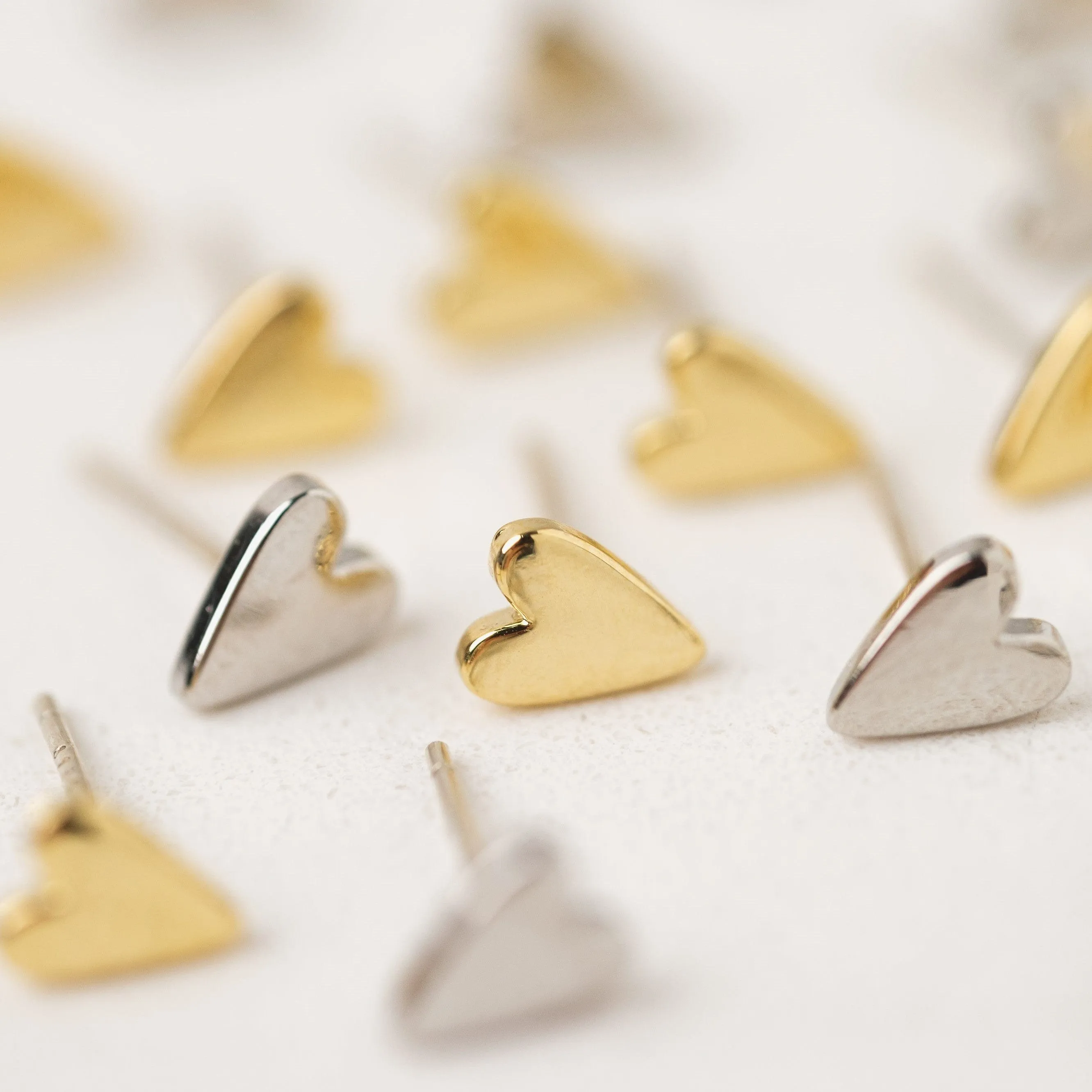 Everly Heart Stud Earrings
