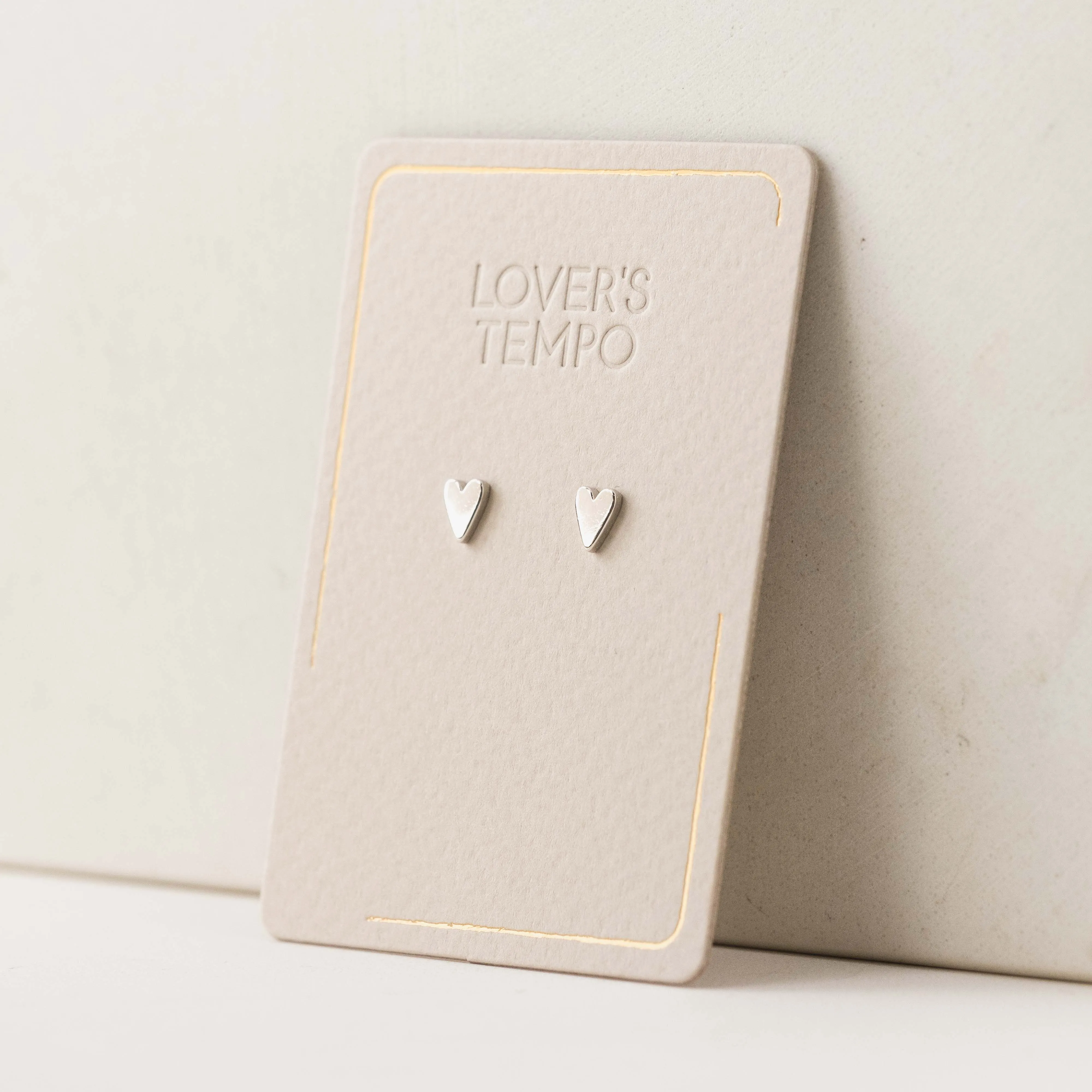Everly Heart Stud Earrings