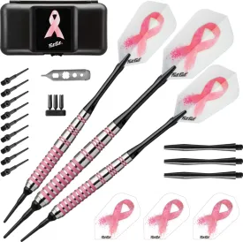 Fat Cat Pink Lady Soft Tip Darts with Storage/Travel Case, 16 Grams