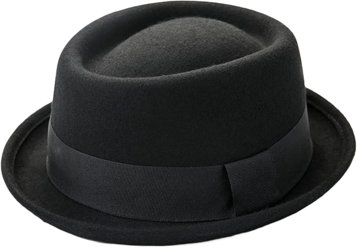 Fedora Hat for Men Women,100% Wool Felt Pork Pie Hat Classic Winter Autumn Jazz Cap