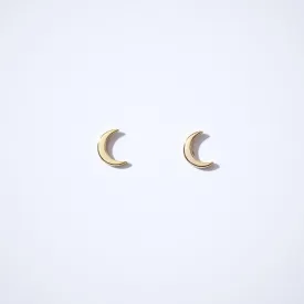 Fine Essentials - Crescent Moon Stud Earrings