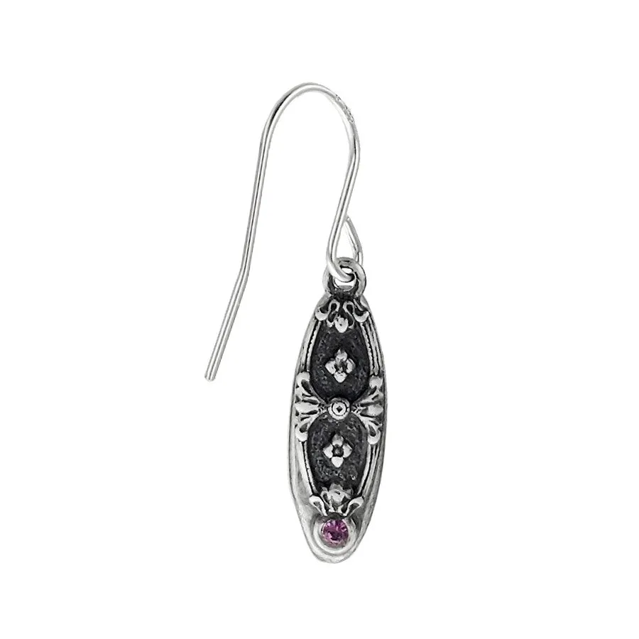 Firefly Designs Colorful Baguette Petite Oval Earrings