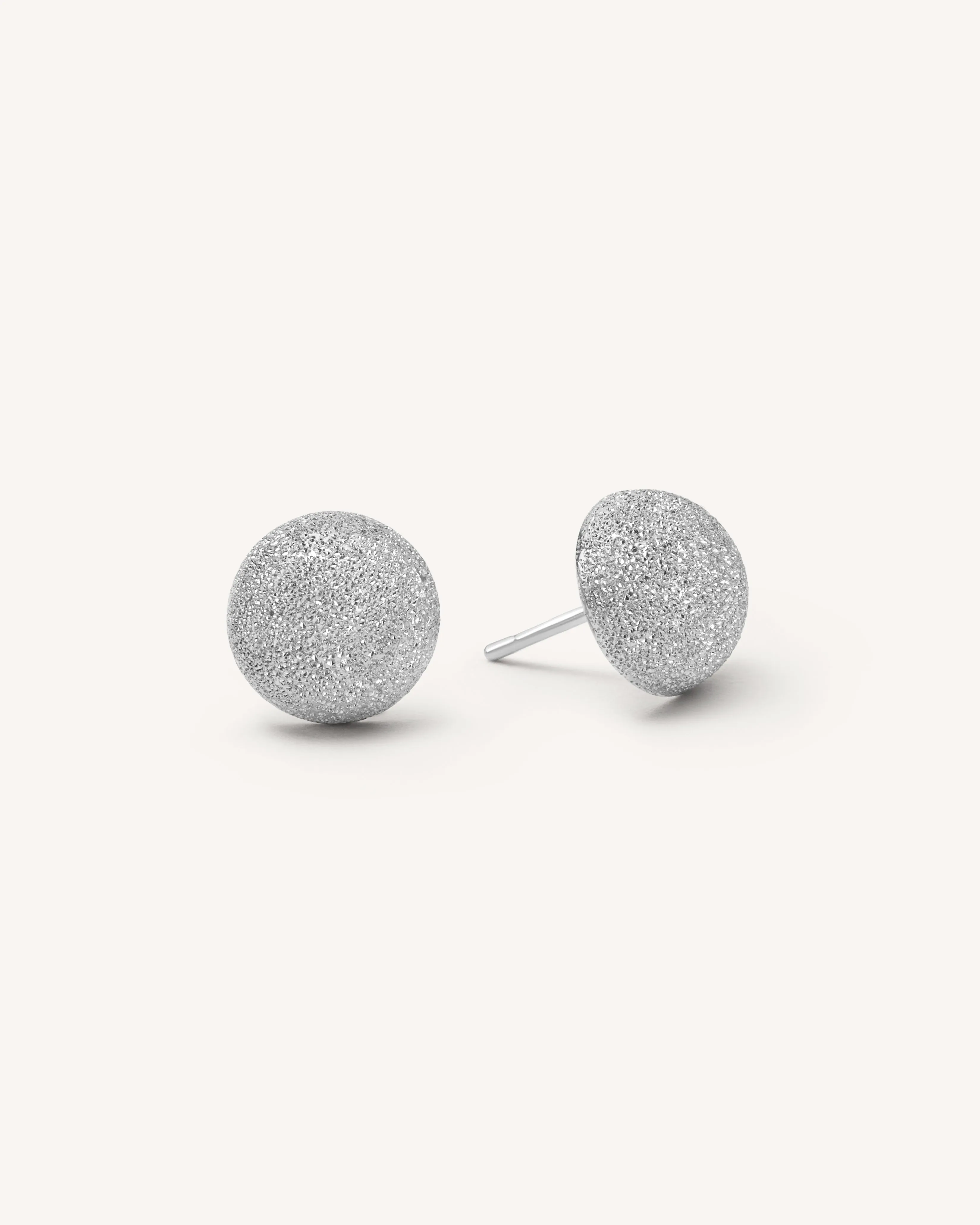 Florentine Finish Large Button Studs