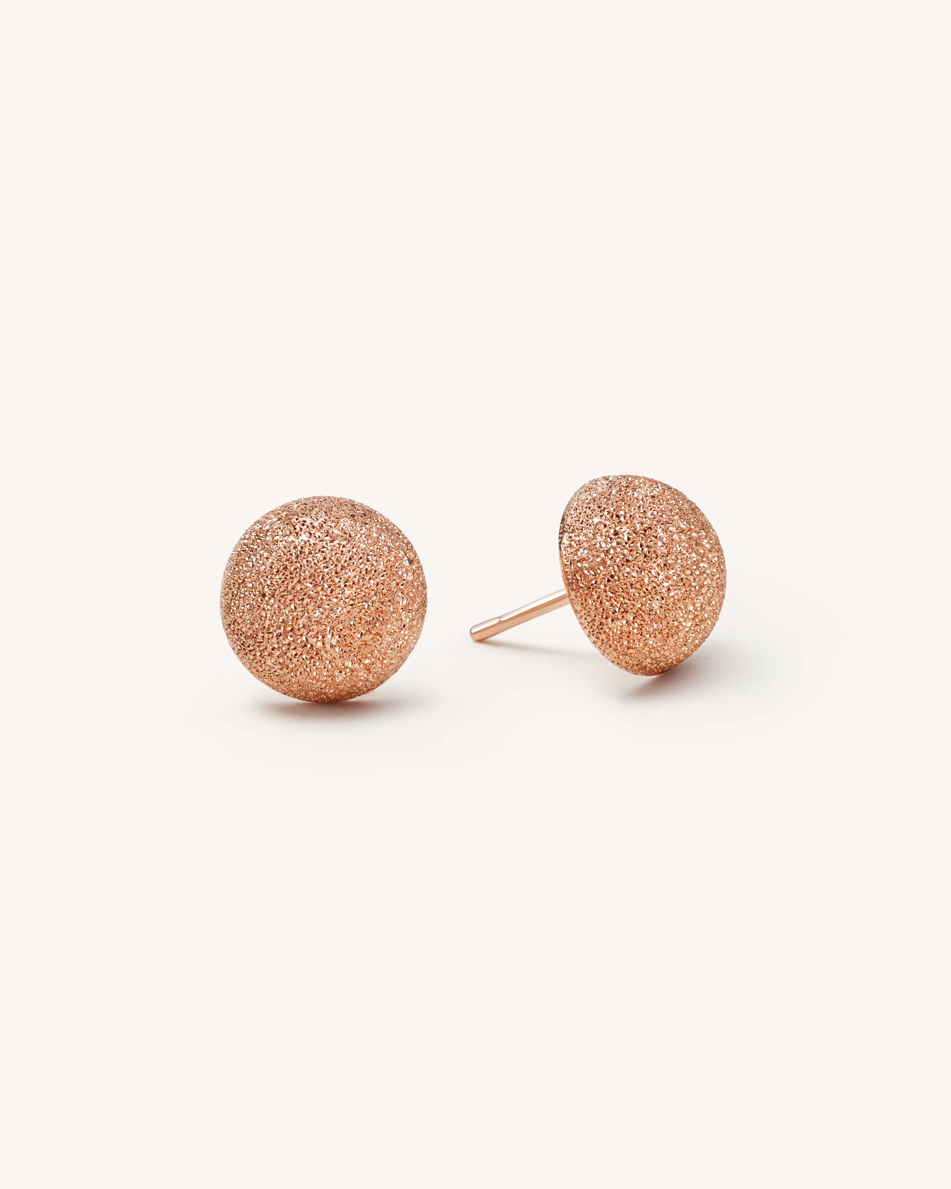 Florentine Finish Large Button Studs