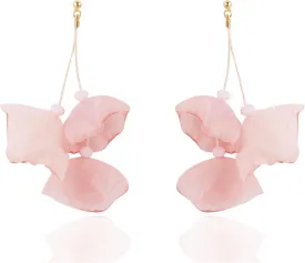 Flower Earrings for Women,Cute Floral Tassel Earrings Boho Flower Dangle Earrings Summer Refreshing Floral Idyllic Holiday Earring Bridal Party Wedding Accessories