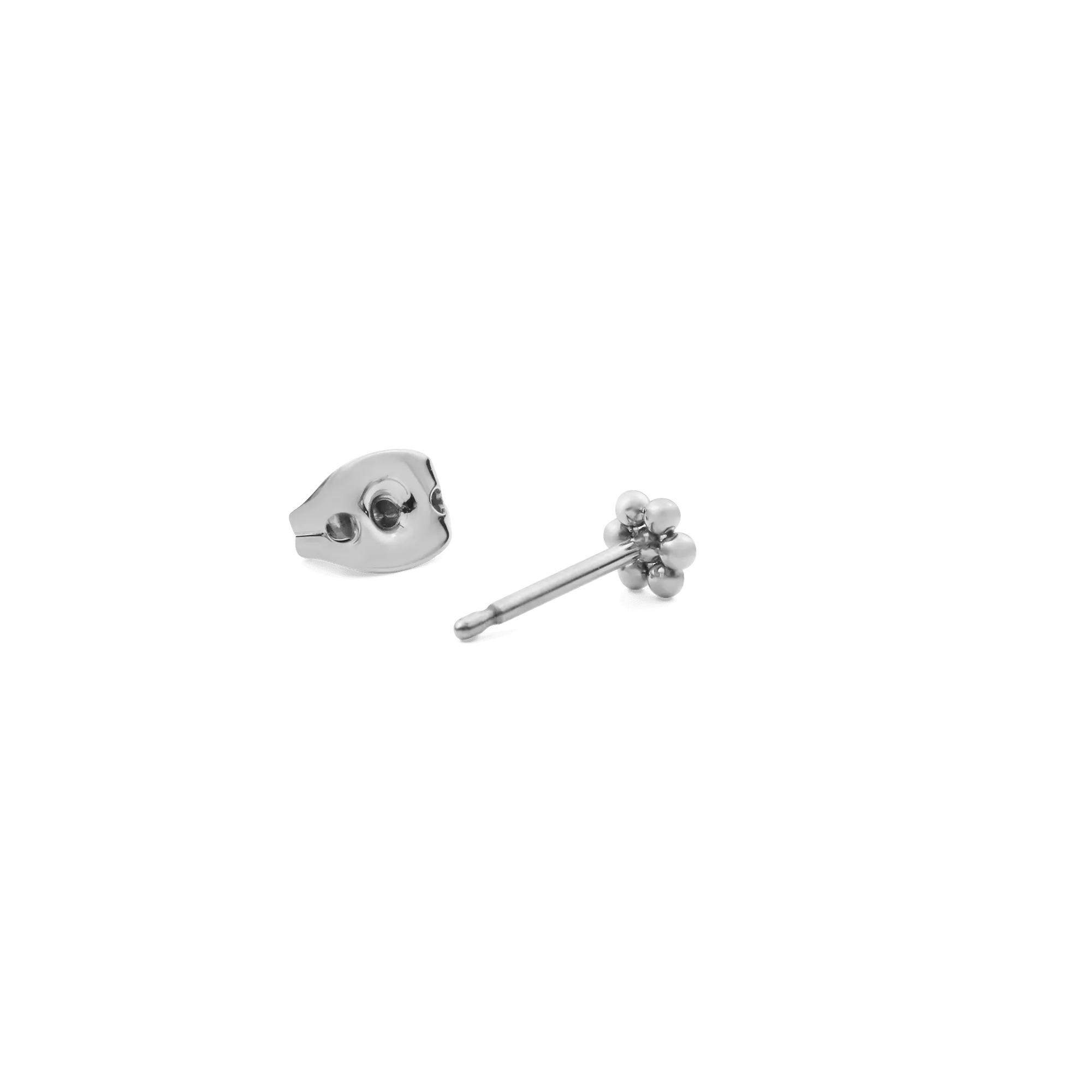 Flower Stud Silver
