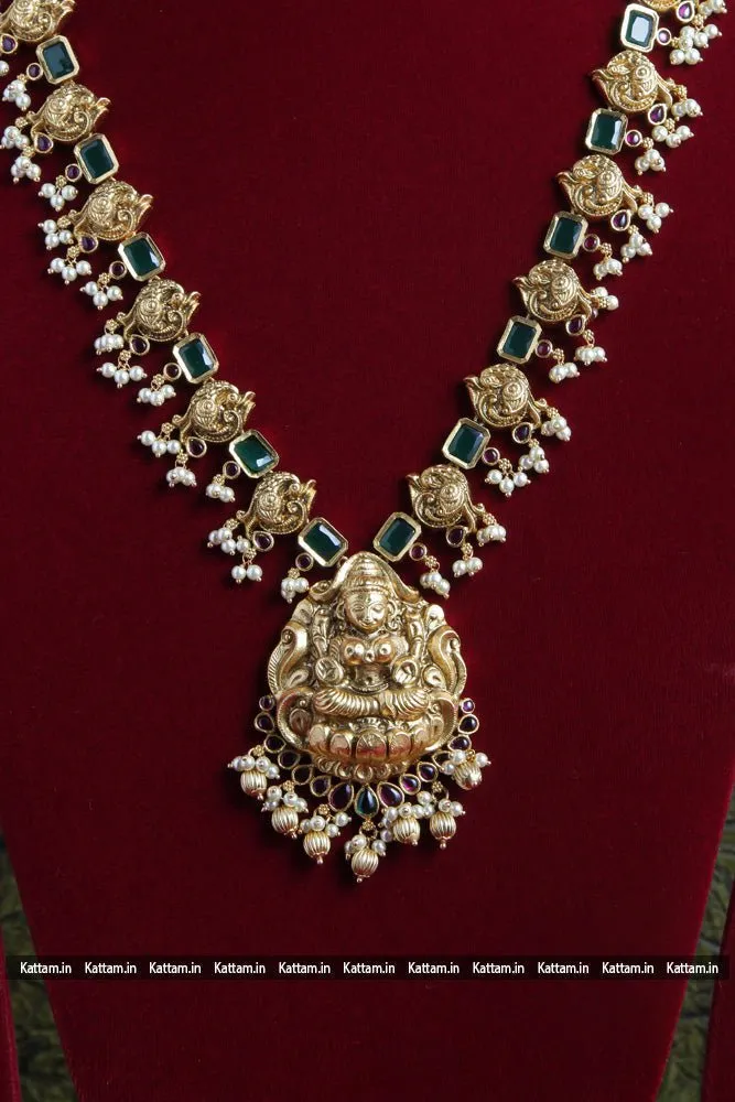 Goddess Peacock Green Stone Haram