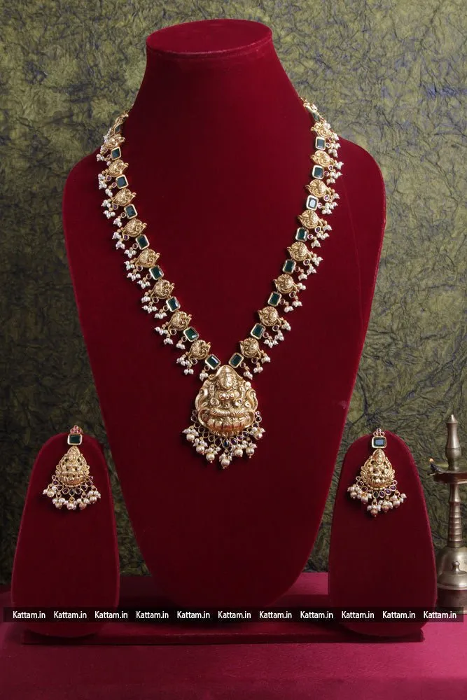 Goddess Peacock Green Stone Haram
