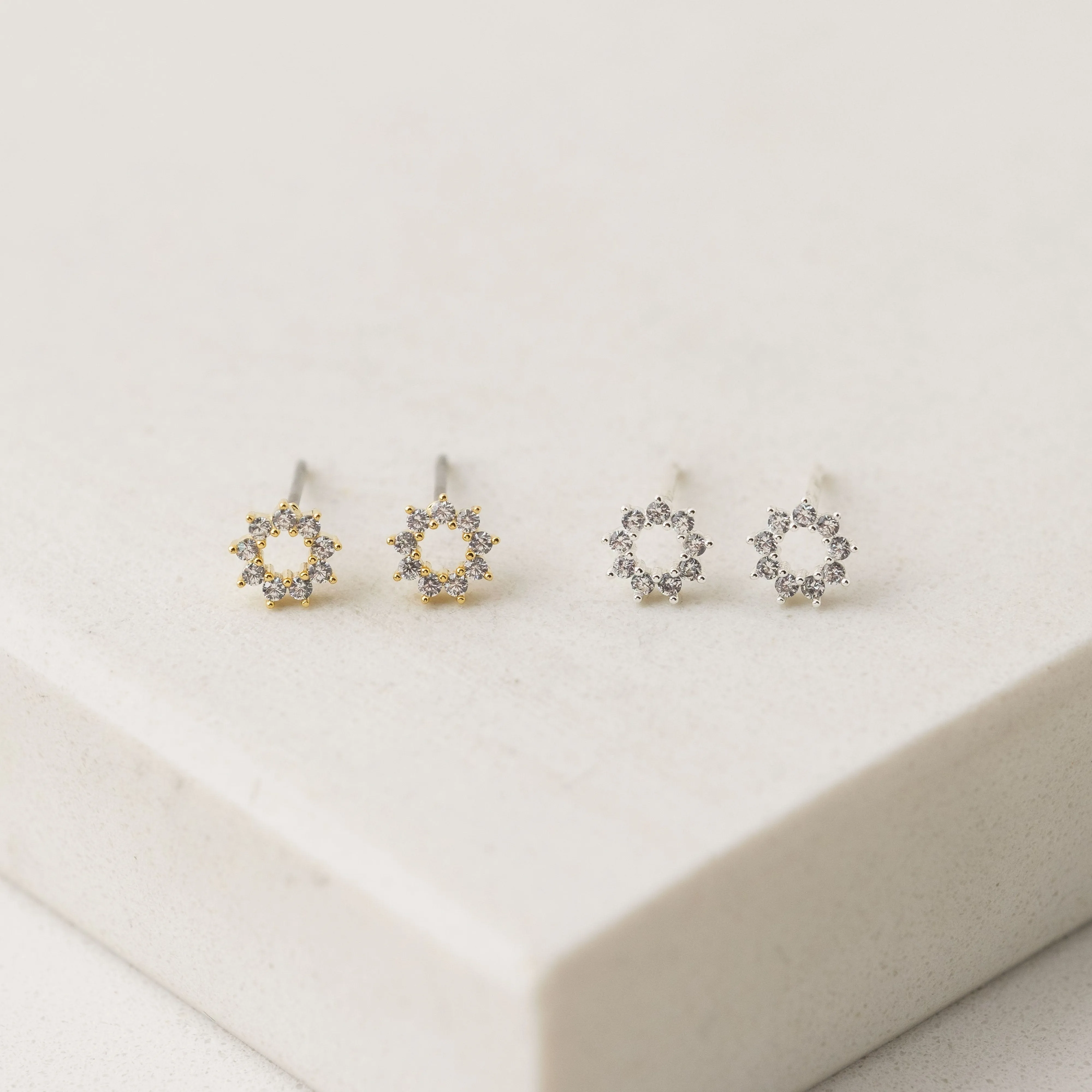 Halo Mini Stud Earrings