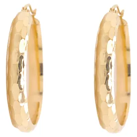 Hammered Hoop Earrings