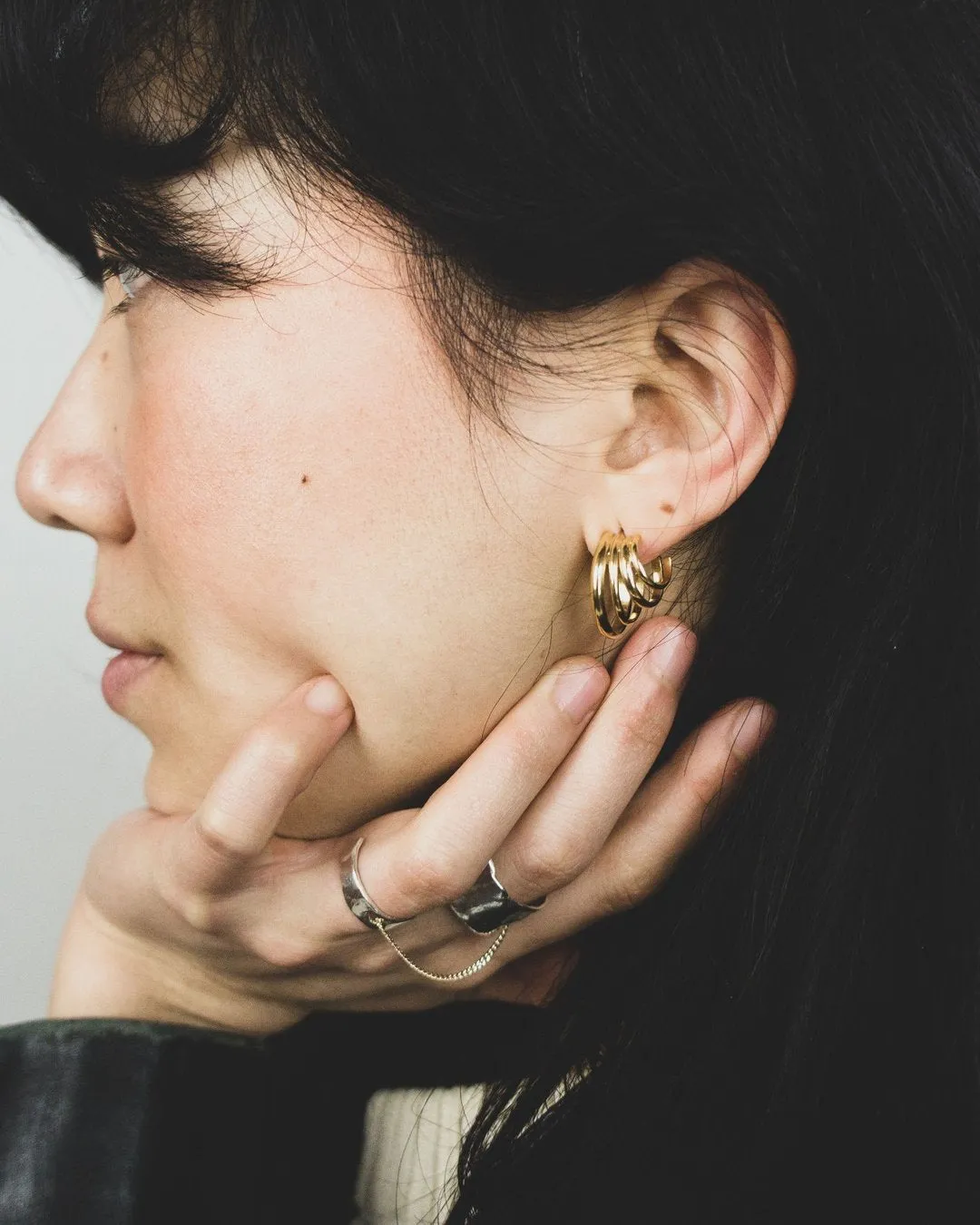 HATTARI Stacket Hoop Earrings