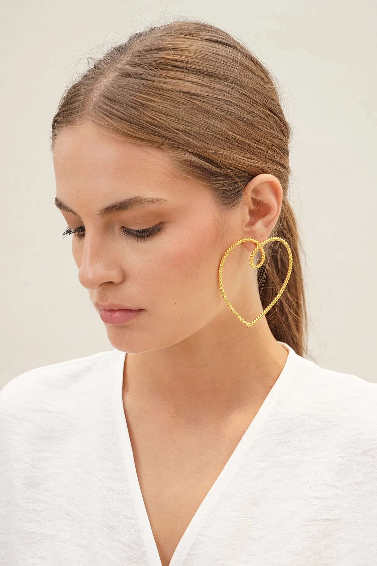 Heart Of Gold Earrings