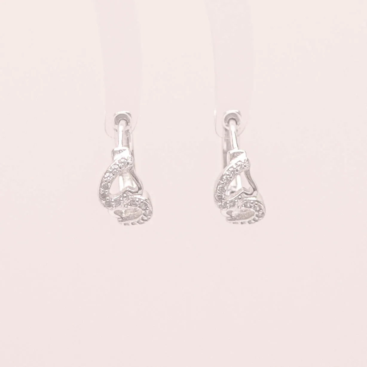 Hearts Huggies Earrings (13mm)