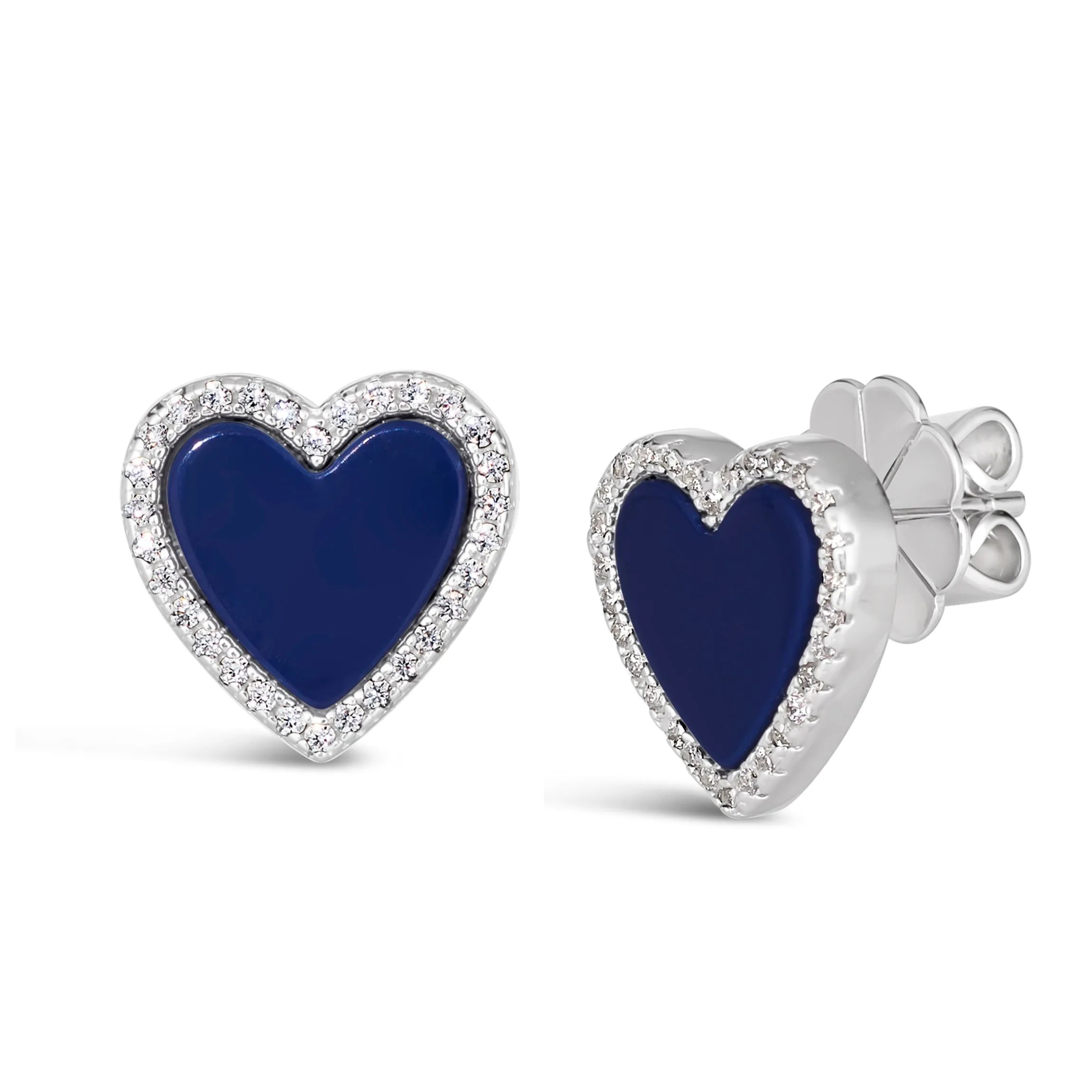 House of Hearts Lapis Lazuli Earrings