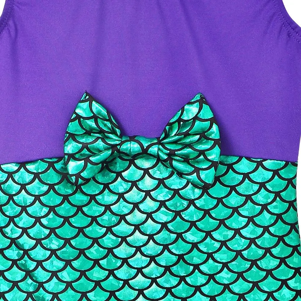 HOZIY Gymnastics Leotards for Girls Sparkly Biketard Mermaid Green Red Hot Pink Polka Dots