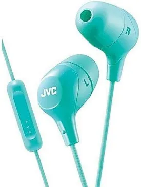 JVC Memory Foam Earbud Marshmallow Memory Foam Earbud with Mic Green (HAFX38MG)