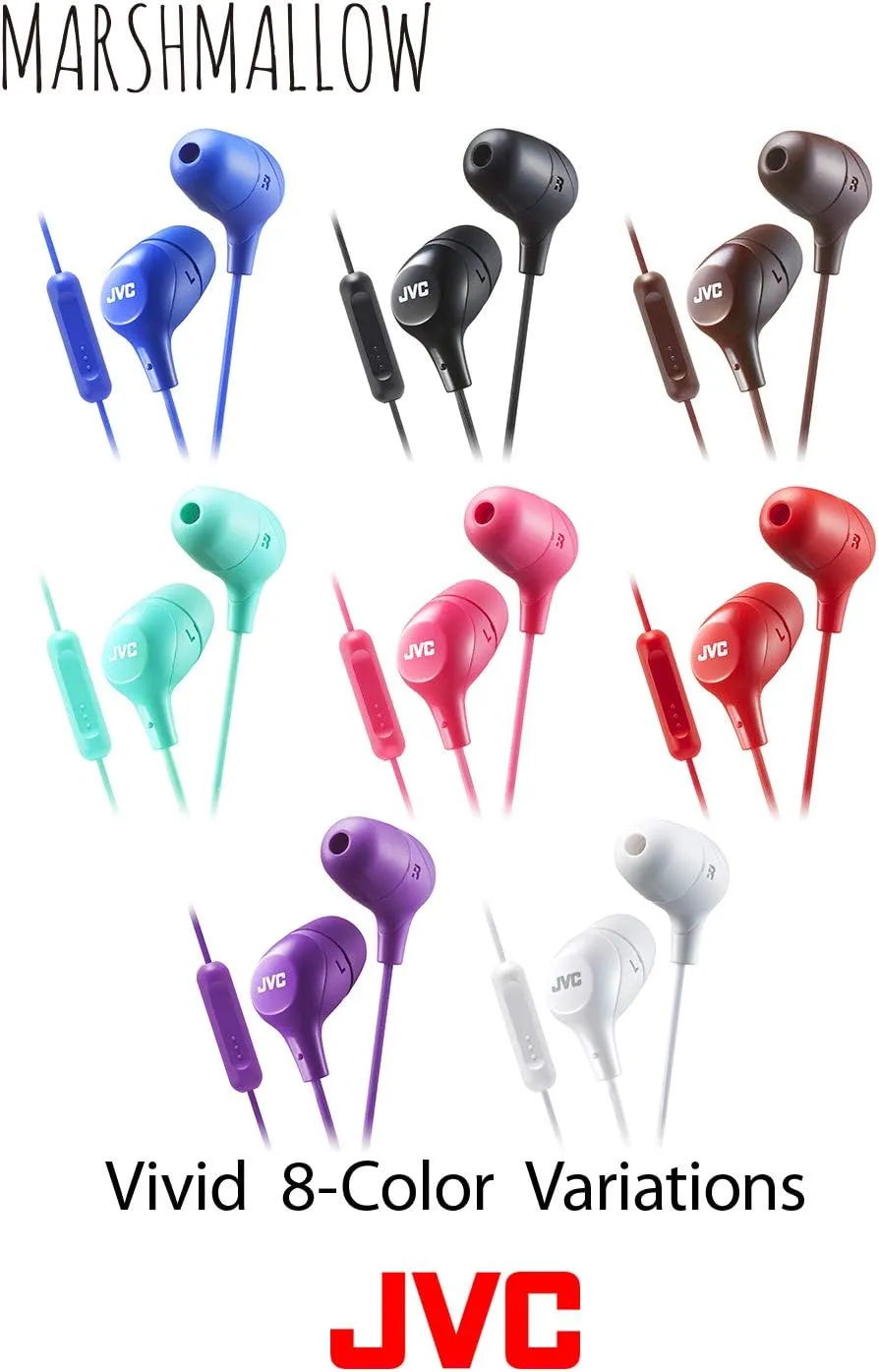 JVC Memory Foam Earbud Marshmallow Memory Foam Earbud with Mic Green (HAFX38MG)
