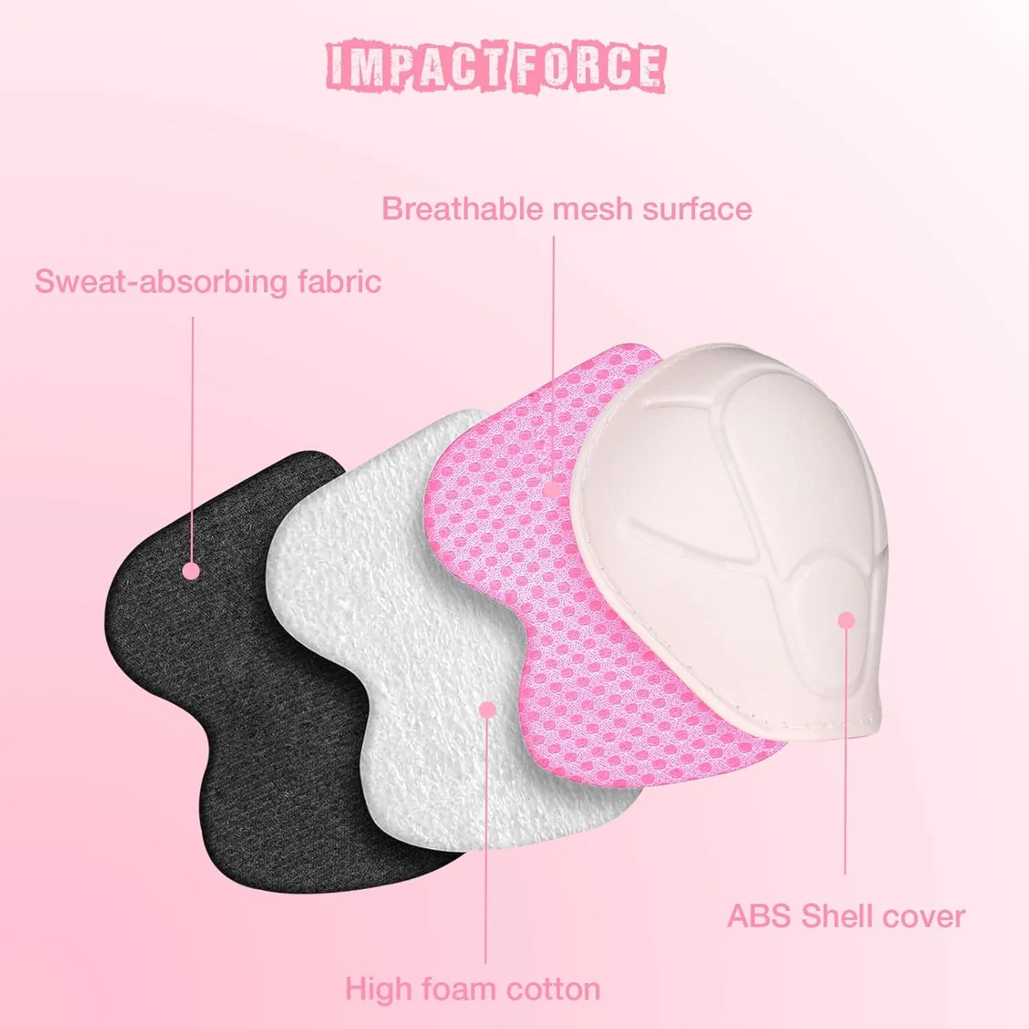 Kids Protective Gear Set - Knee Pads Elbow Pads with Wrist Guards for Ages 3-12 | 3-in-1 Safety Protective Gear for Skating, Cycling, Biking, Roller Skates, Scooters (Pink, S(3-7Years))