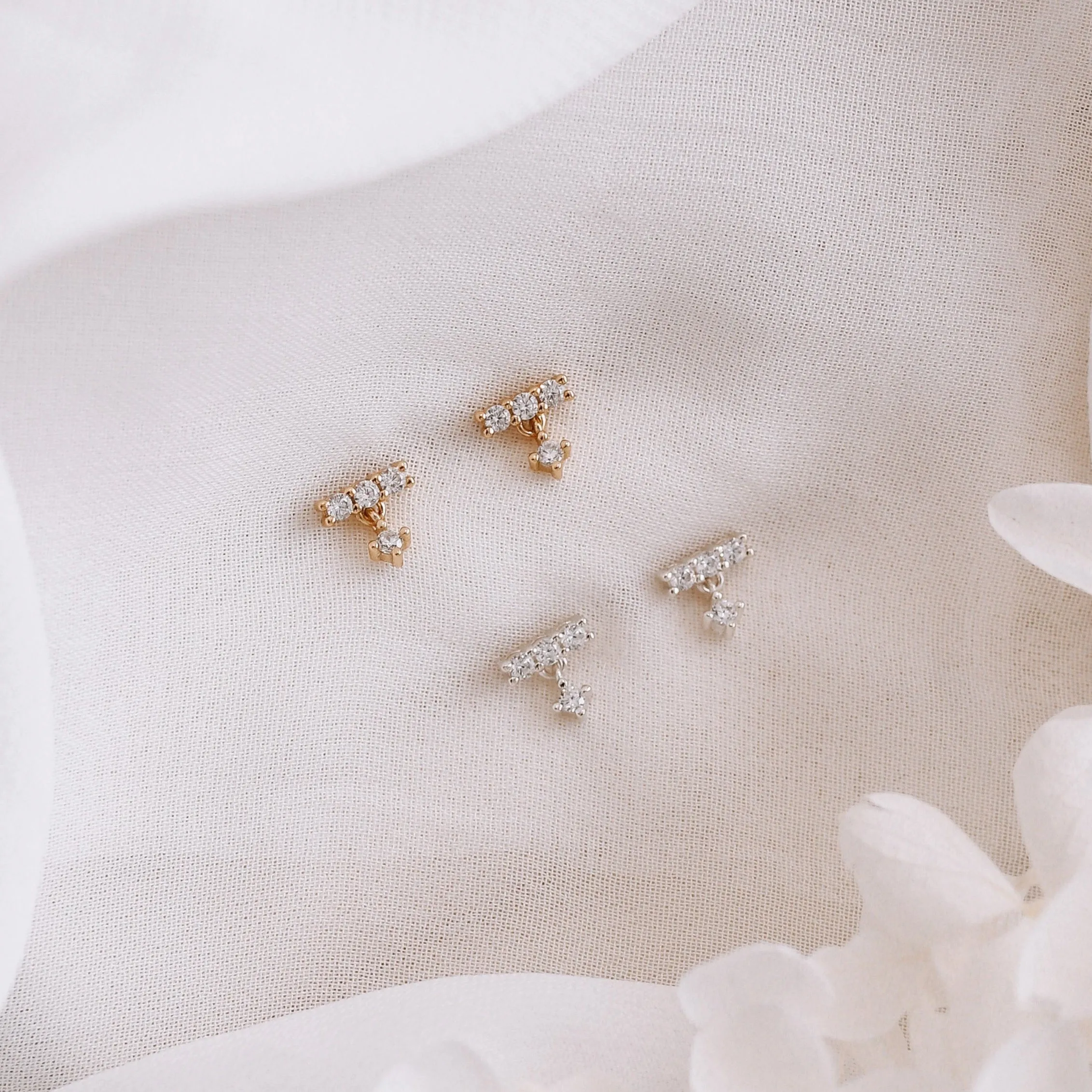 Kyra - Sterling Silver Stud Earrings