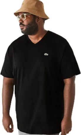 Lacoste Men's Big V-Neck Short Sleeve Regular Fit Classic T-Shirt