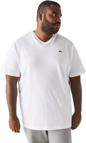 Lacoste Men's Big V-Neck Short Sleeve Regular Fit Classic T-Shirt