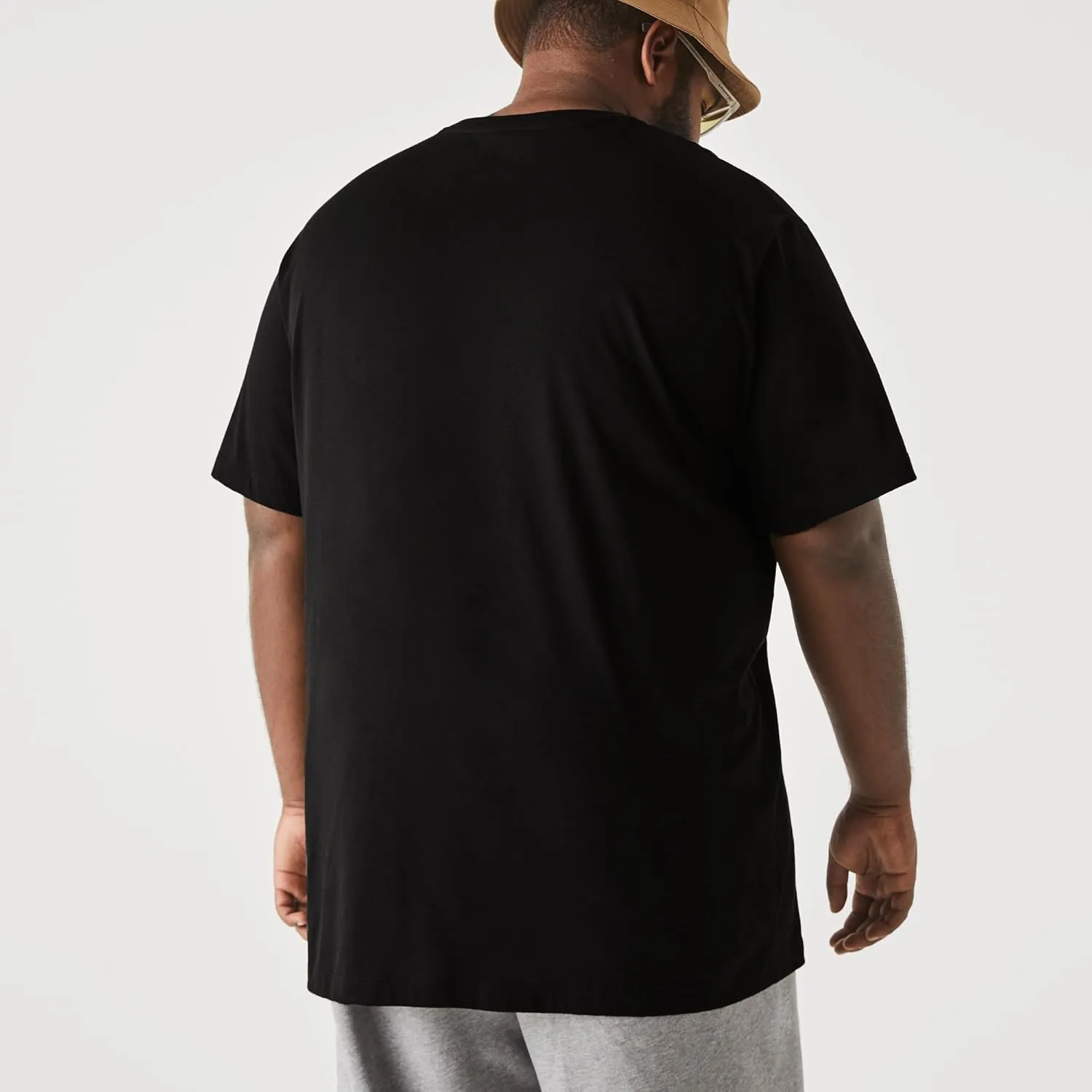 Lacoste Men's Big V-Neck Short Sleeve Regular Fit Classic T-Shirt