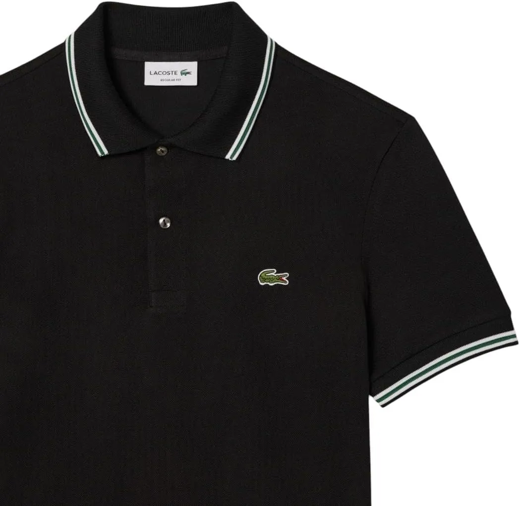 Lacoste Men's Seasonal Short Sleeve Regular Fit Contrast Collar Polo