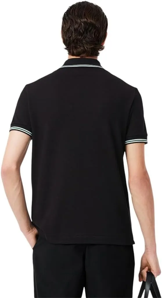 Lacoste Men's Seasonal Short Sleeve Regular Fit Contrast Collar Polo