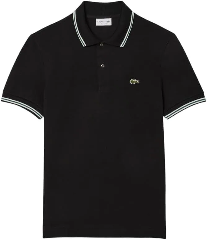 Lacoste Men's Seasonal Short Sleeve Regular Fit Contrast Collar Polo