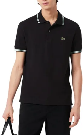 Lacoste Men's Seasonal Short Sleeve Regular Fit Contrast Collar Polo