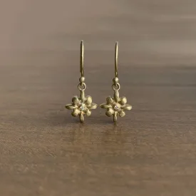 Lily Earrings with Diamonds