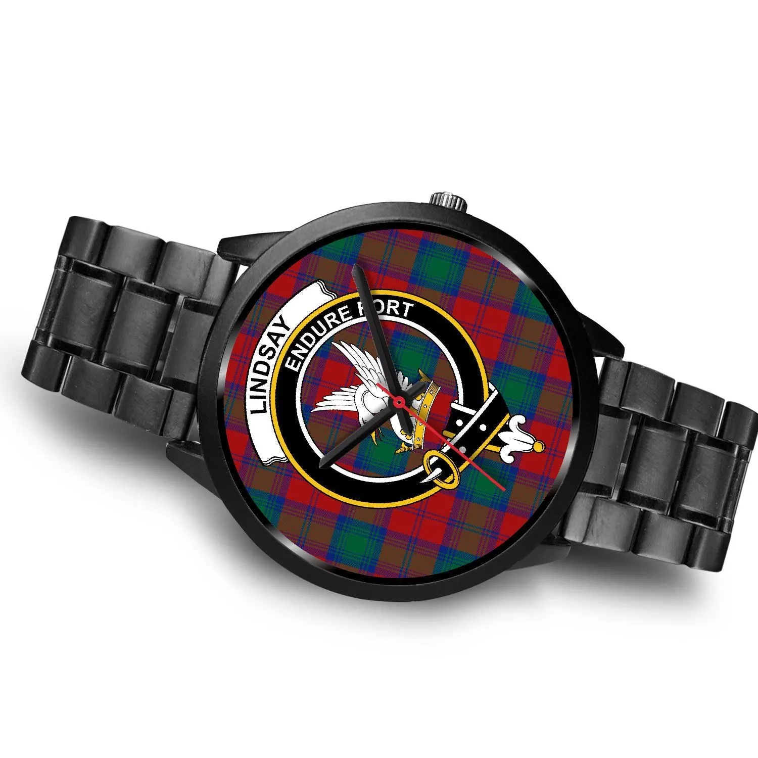 Lindsay Modern Clan Badge Tartan Black Watch