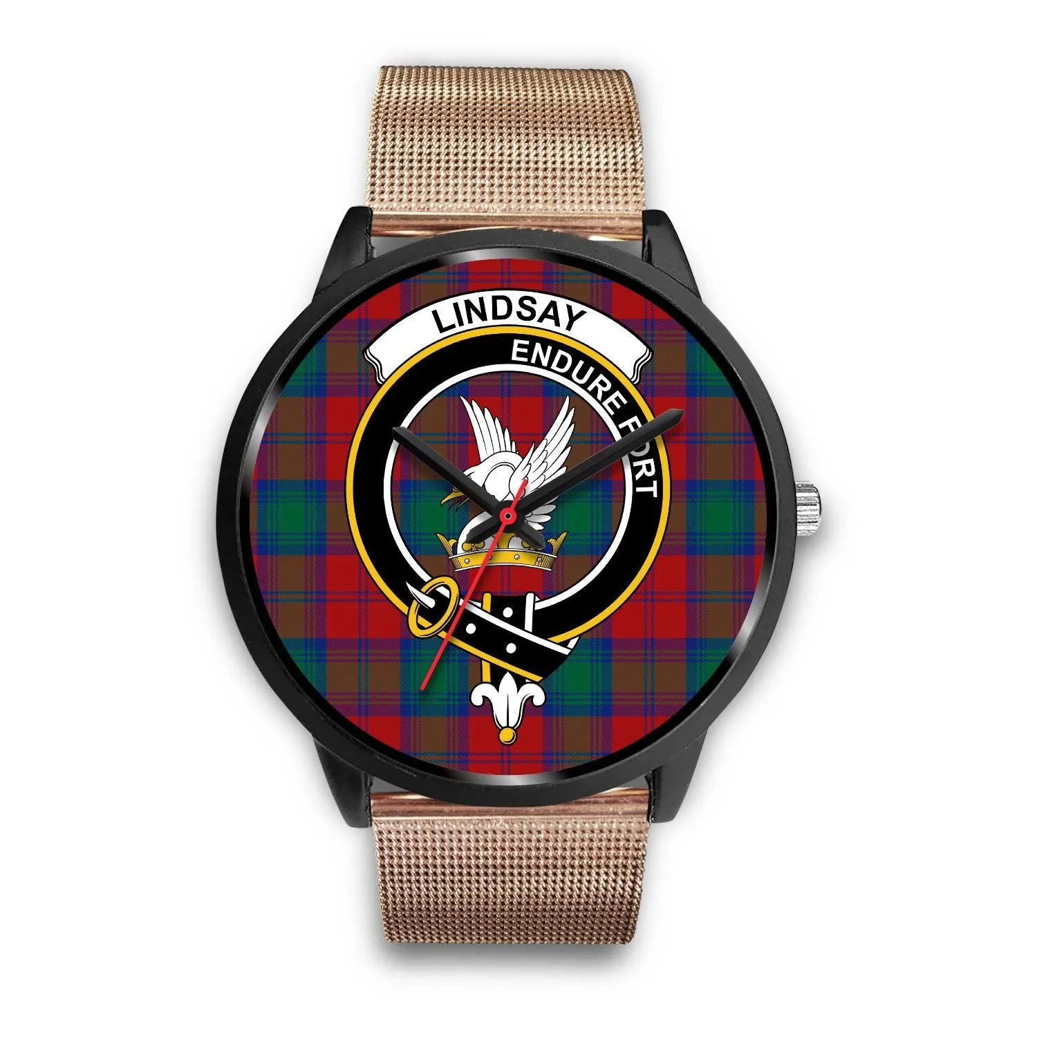 Lindsay Modern Clan Badge Tartan Black Watch