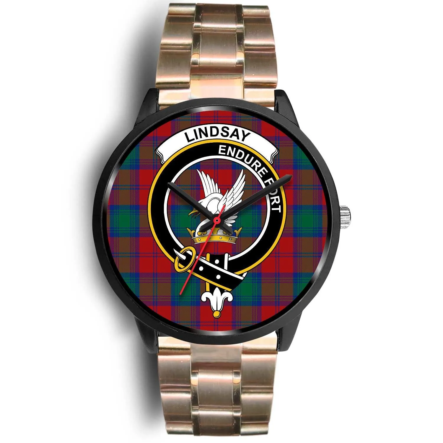 Lindsay Modern Clan Badge Tartan Black Watch