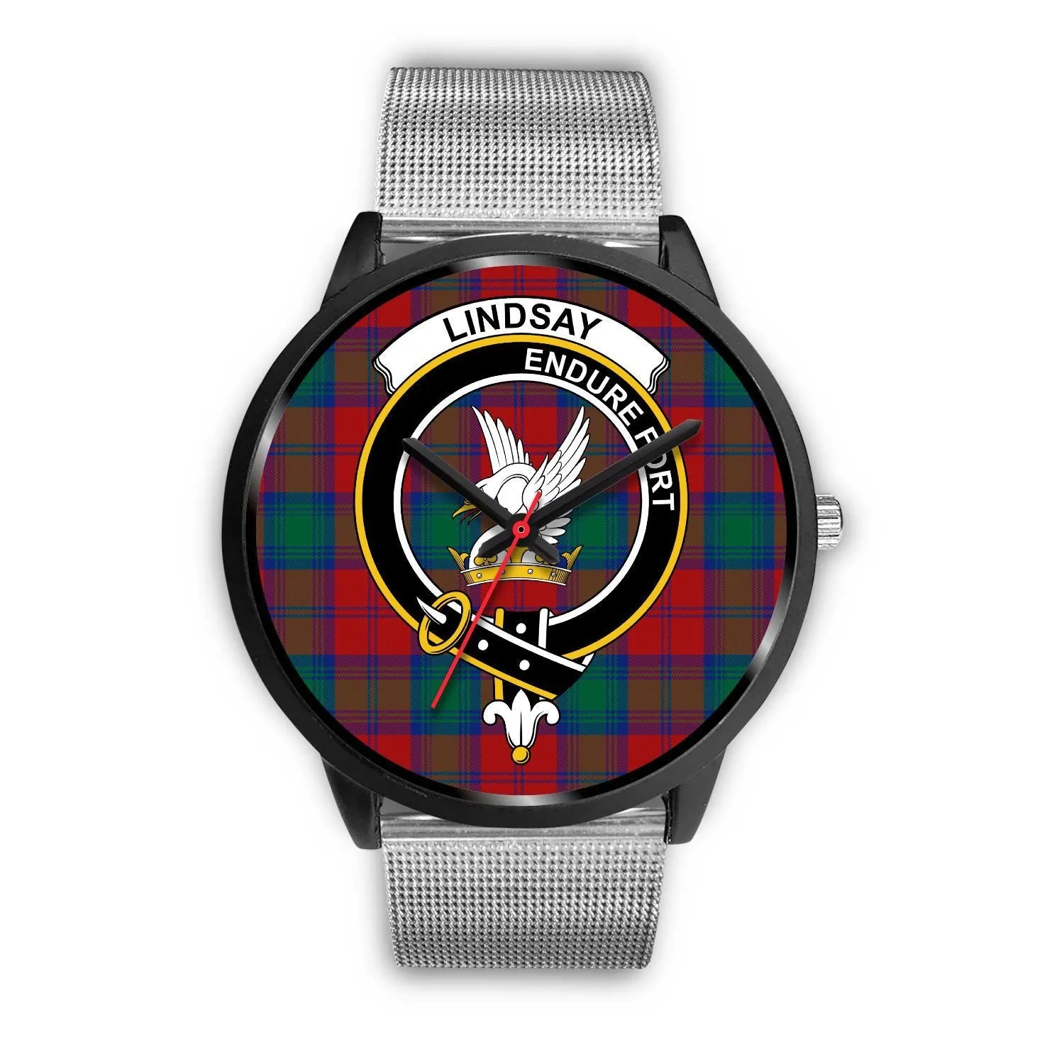 Lindsay Modern Clan Badge Tartan Black Watch