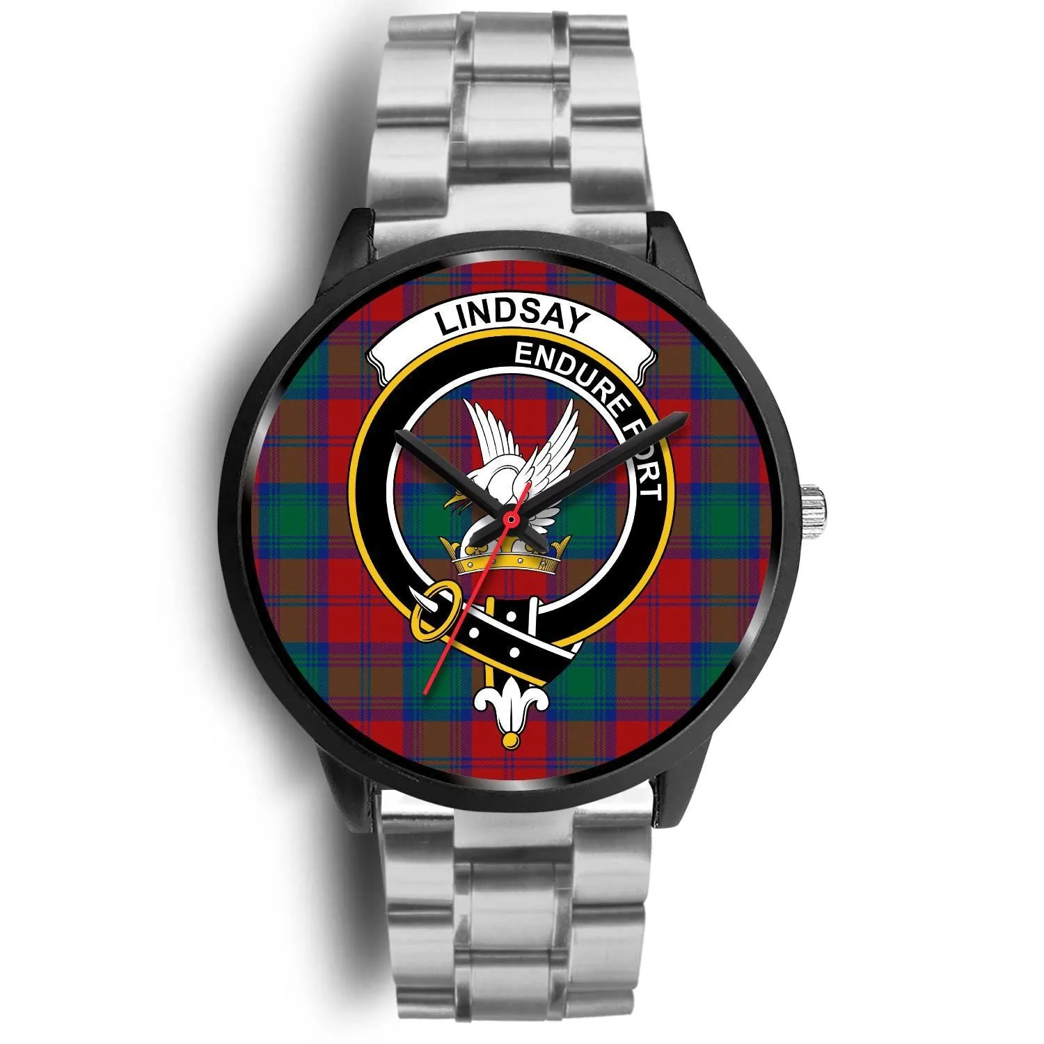 Lindsay Modern Clan Badge Tartan Black Watch