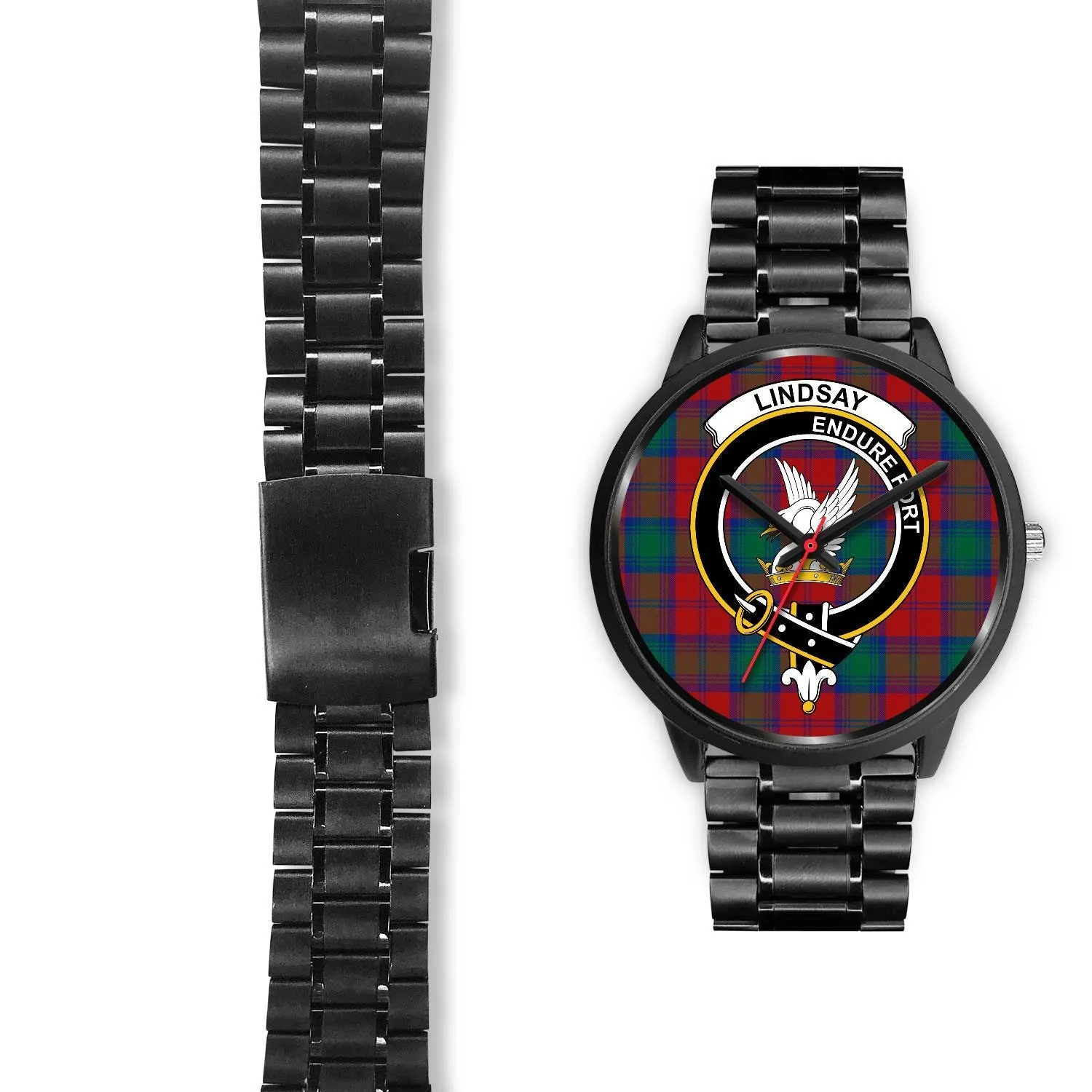 Lindsay Modern Clan Badge Tartan Black Watch