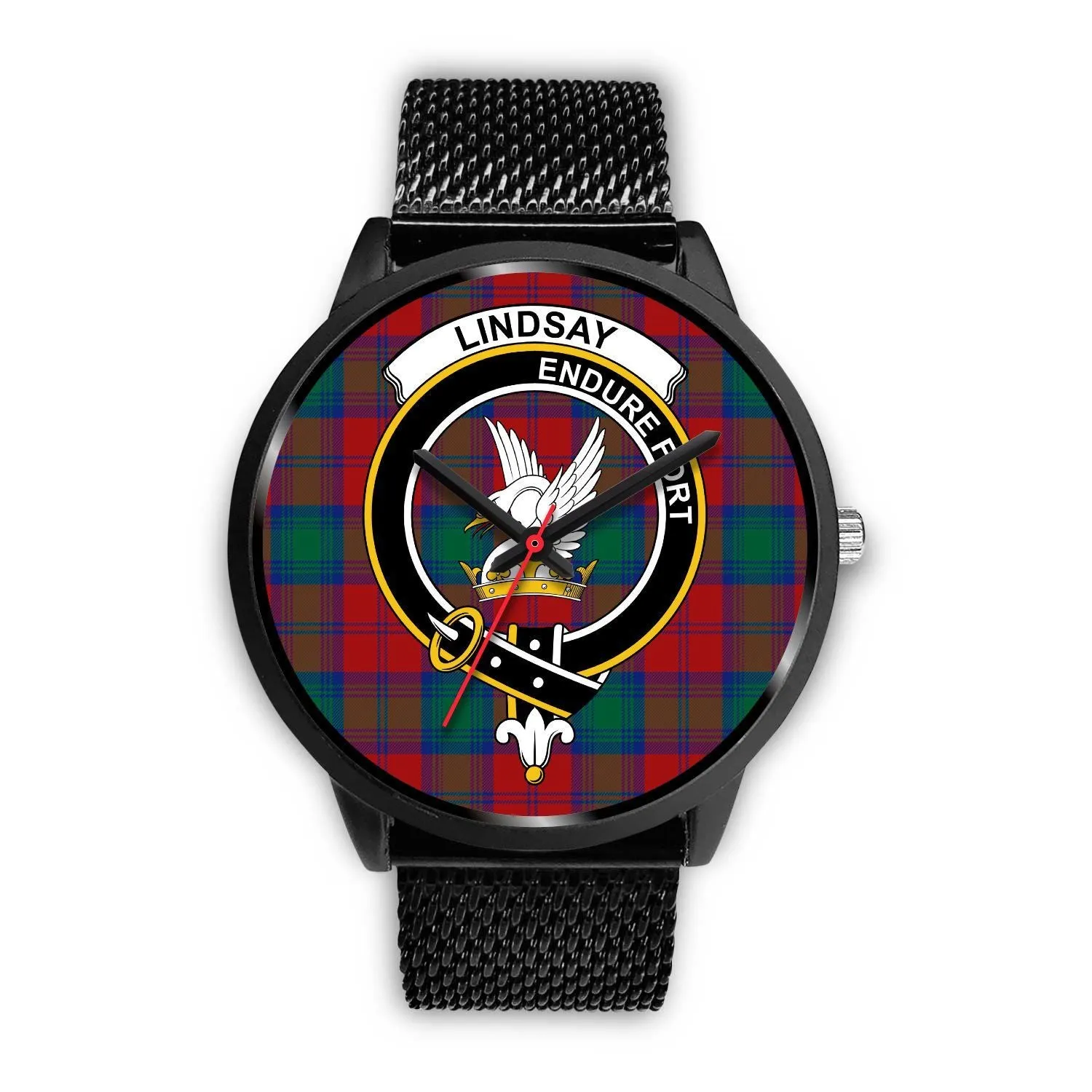 Lindsay Modern Clan Badge Tartan Black Watch