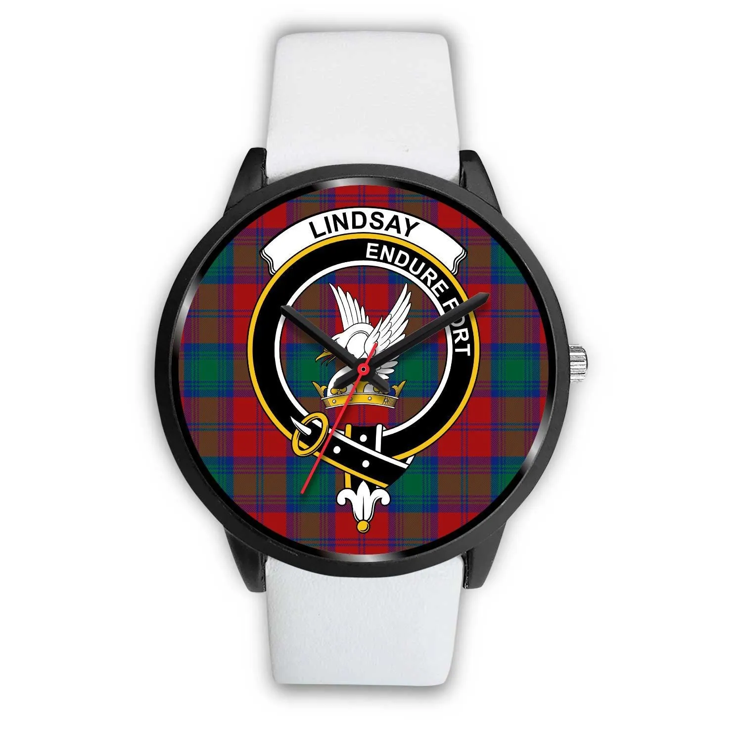Lindsay Modern Clan Badge Tartan Black Watch