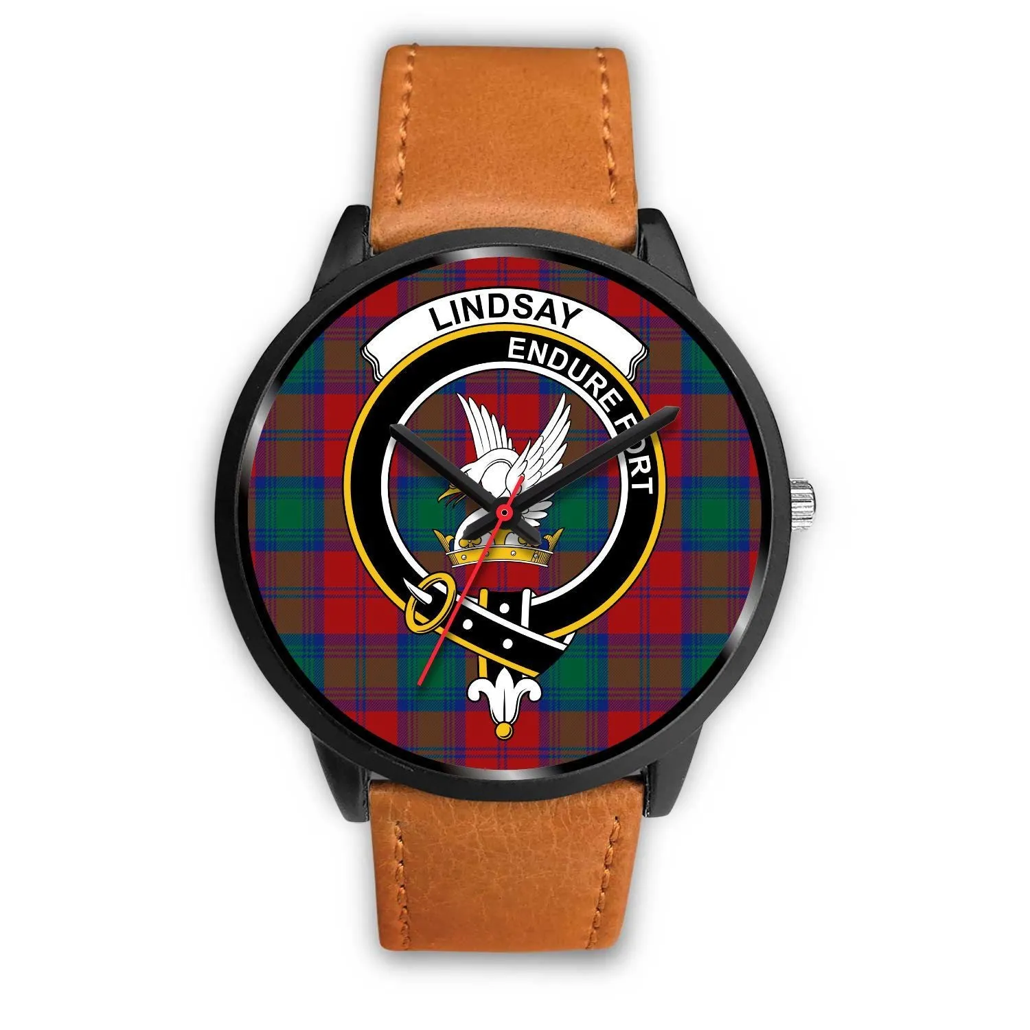Lindsay Modern Clan Badge Tartan Black Watch
