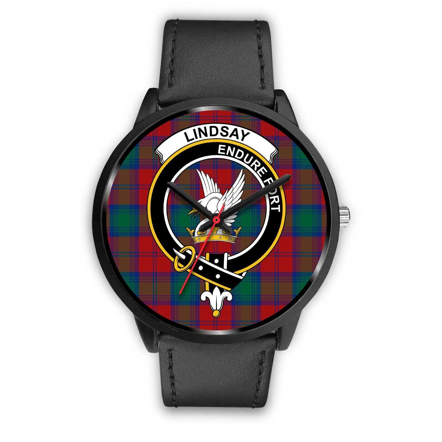 Lindsay Modern Clan Badge Tartan Black Watch
