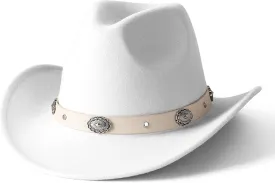 Lisianthus Cowboy Cowgirl Hats for Women & Men Felt Western Outdoor Hat Wide Brim