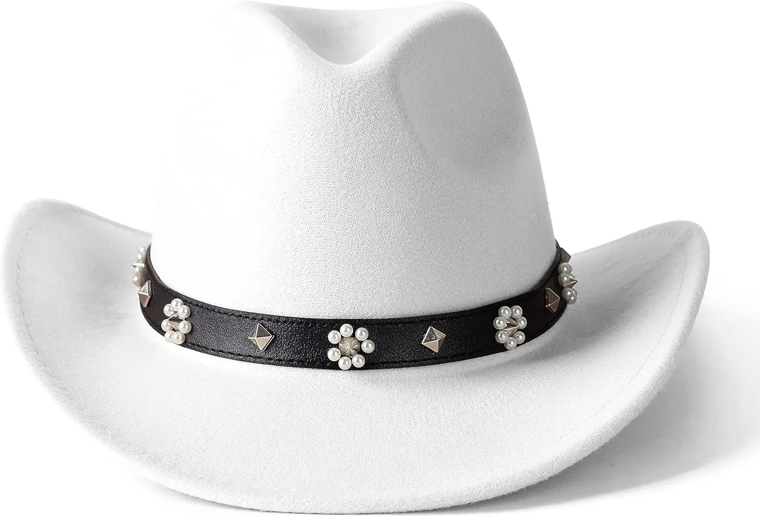 Lisianthus Cowboy Cowgirl Hats for Women & Men Felt Western Outdoor Hat Wide Brim