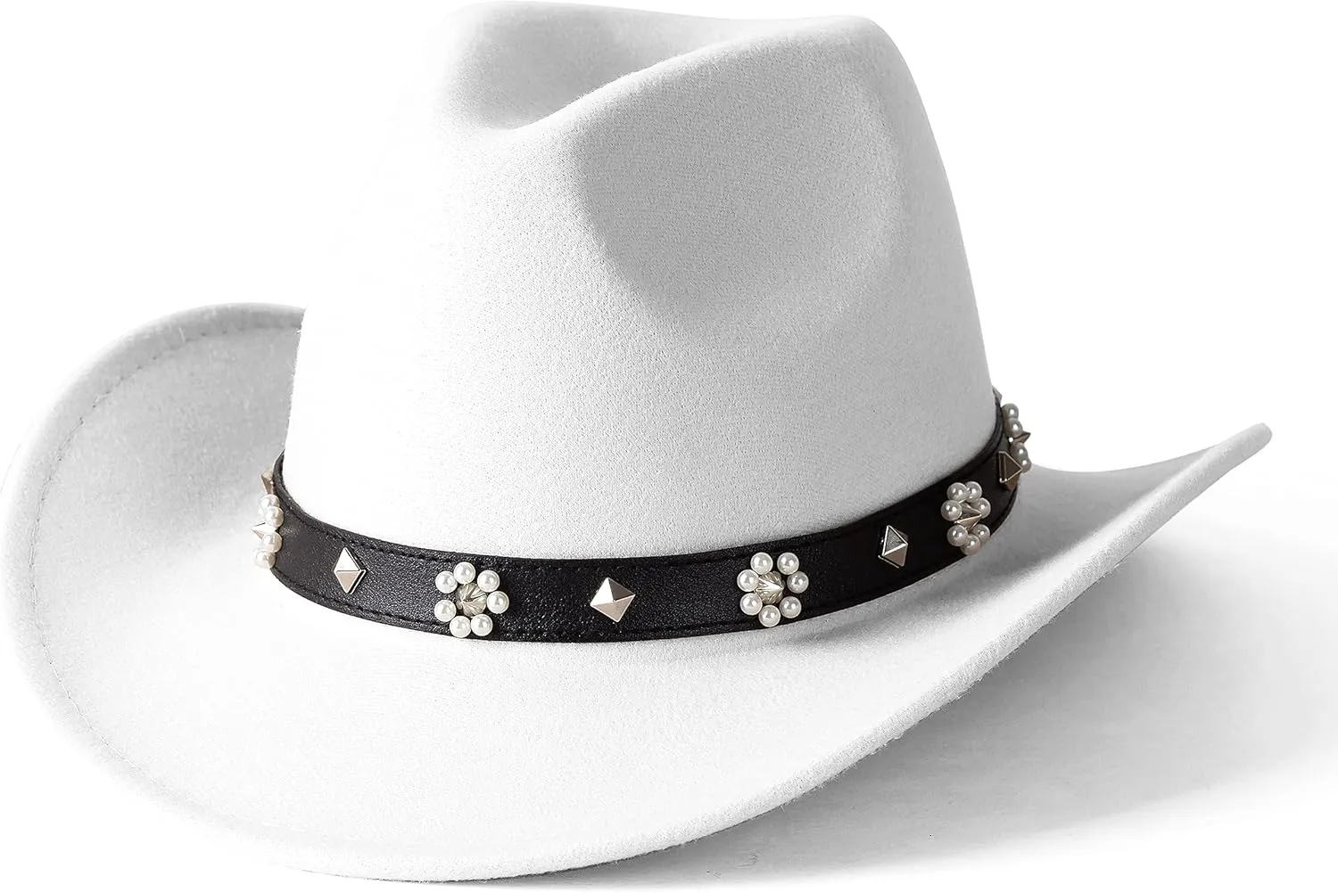 Lisianthus Cowboy Cowgirl Hats for Women & Men Felt Western Outdoor Hat Wide Brim