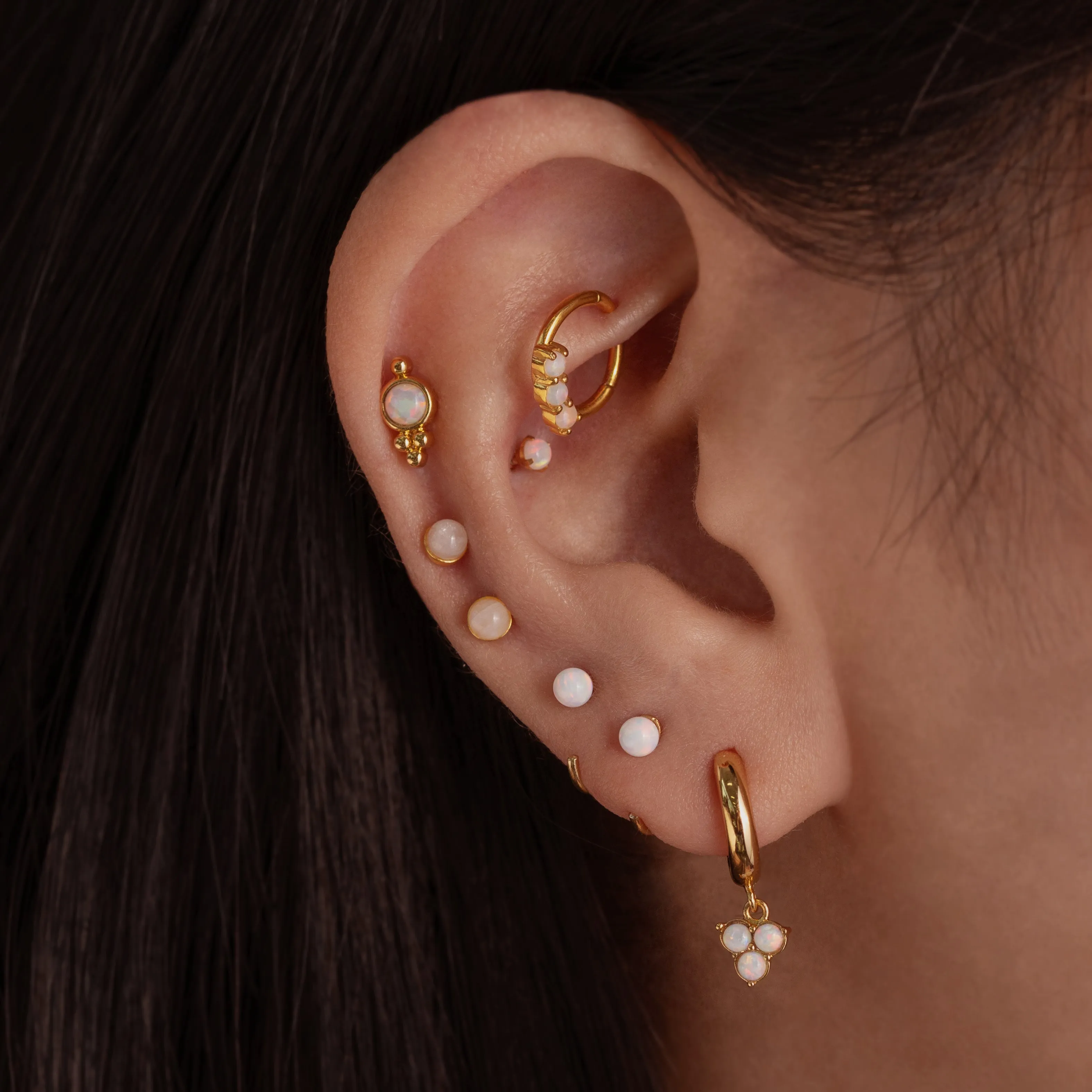 Little Moonstone Stud Earrings