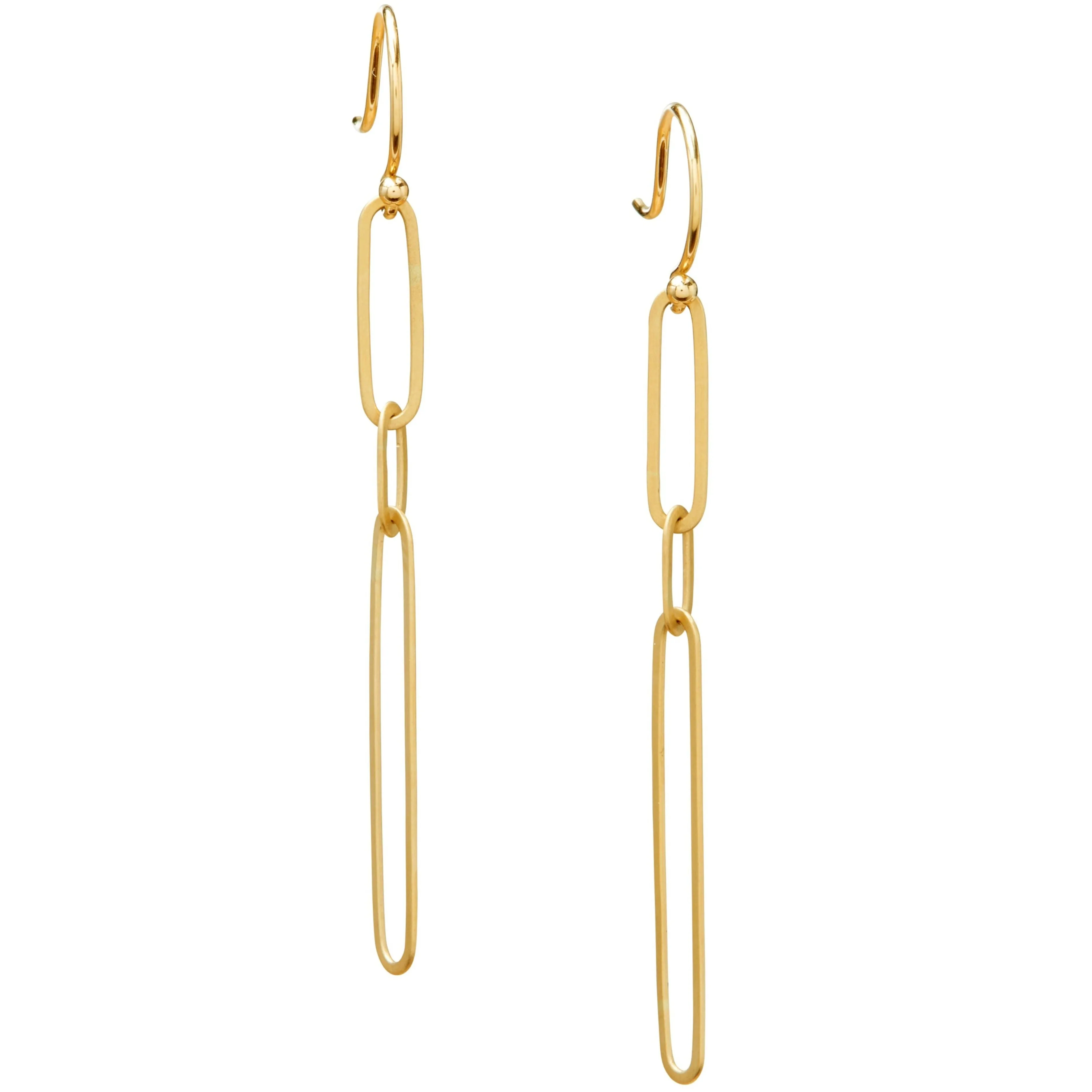 <!--ER993-->ovalong chain earring