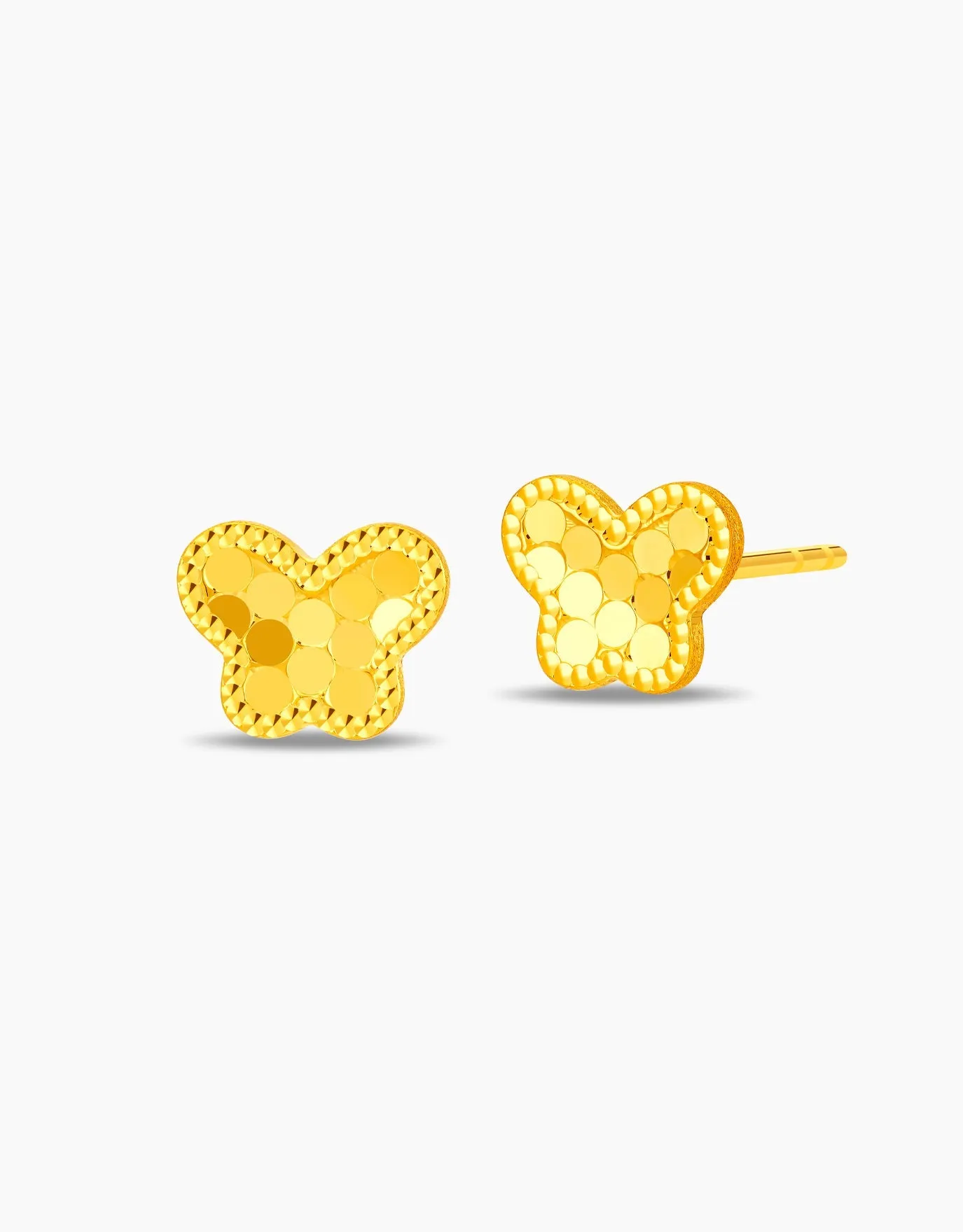 Elegant LVC 9-Inch Mariposa 999 Gold Earrings - Luxurious Handmade Jewelry for Sophisticated Style
