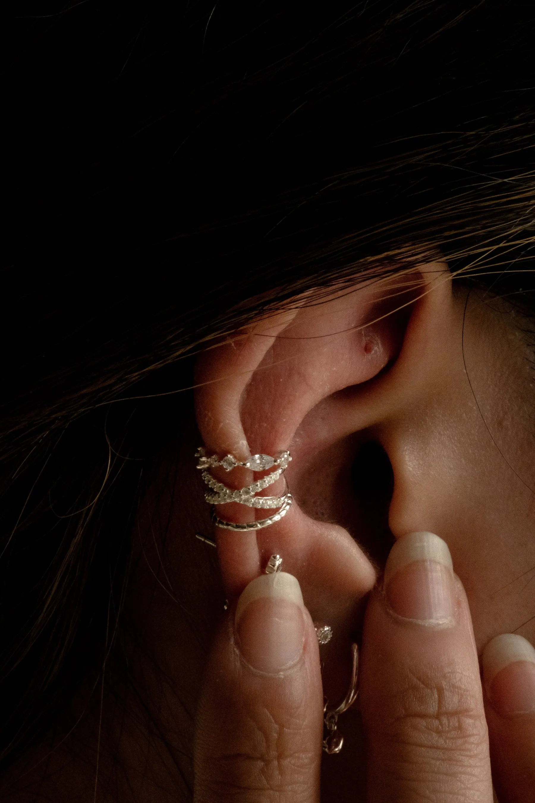 Marjorie Ear Cuffs Set - Sterling Silver