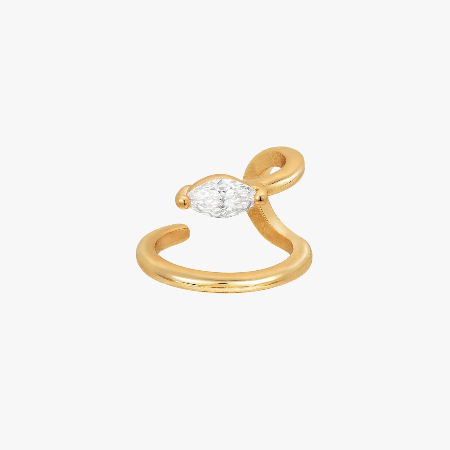 Marquise CZ Illusion Ear Cuff