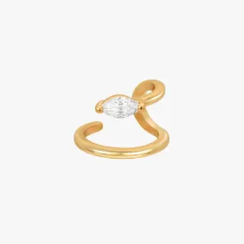 Marquise CZ Illusion Ear Cuff